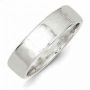 Sterling Silver 6mm Flat Band