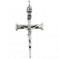 Sterling Silver Cross of Nails Crucifix