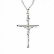 Sterling Silver Crucifix Necklace Pendant