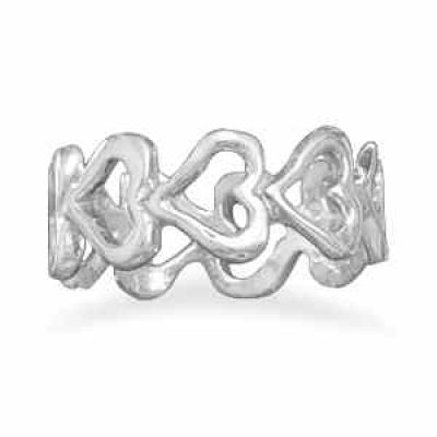 Sterling Silver Heart Ring -  - MMARG-8737
