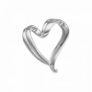 Sterling Silver Heart Slide Pendant