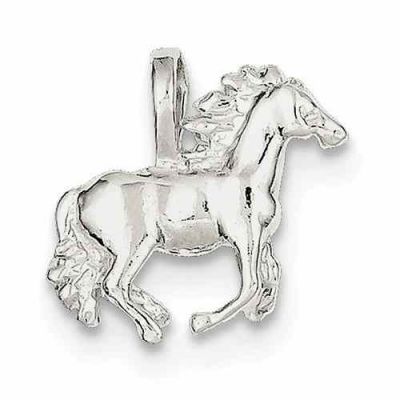 Sterling Silver Horse Pendant -  - QGPD-QC847