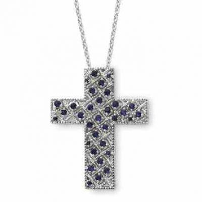 Sterling Silver Message of The Cross Pendant -  - QG-QSX143