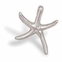 Sterling Silver Starfish Slide Pendant