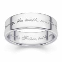 The Way, the Truth, and the Life Wedding Band Ring