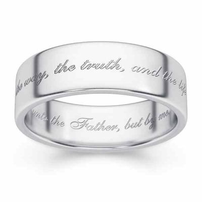 The Way, the Truth, and the Life Wedding Band Ring -  - BVR-29W