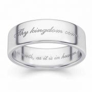 Thy Kingdom Come Wedding Band Ring