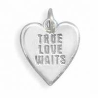Sterling Silver "True Love Waits" Purity Pendant