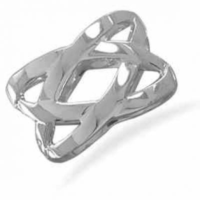 Sterling Silver Weave Design Ring -  - MAA-82455