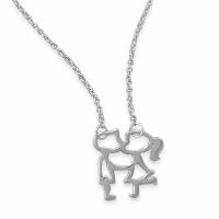 Sterling Silver Young Love Necklace