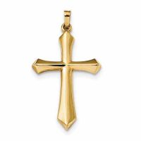 Sword of the Spirit 14K Gold Cross Pendant
