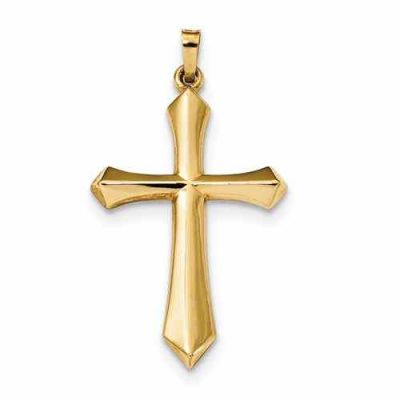 Sword of the Spirit 14K Gold Cross Pendant -  - QGCR-XR1616