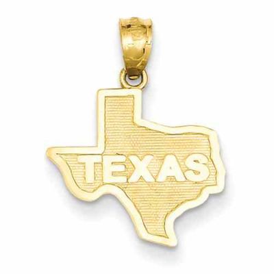 Texas Pendant, 14K Gold -  - QG-C3070