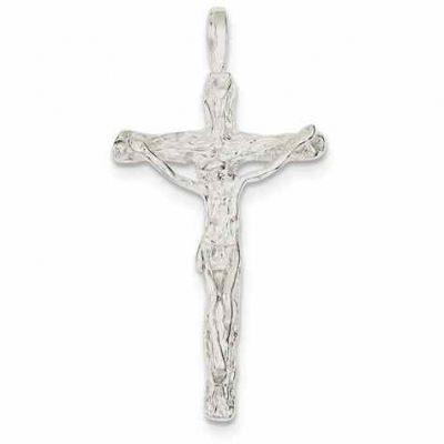 The Crucifixion of the Lord Jesus Christ, Sterling Silver Pendant -  - QGCR-QC516