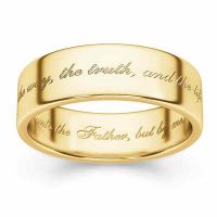 The Way, the Truth, and the Life Ring in 14K Gold