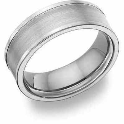 Titanium Brushed Wedding Band Ring -  - TWB-2