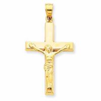 Traditional Crucifix Pendant, 14K Yellow Gold