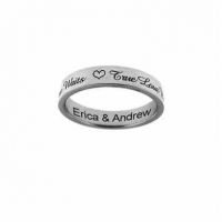 True Love Waits Personalized Purity Ring Sterling Silver