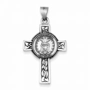 United States Air Force Sterling Silver Cross Pendant