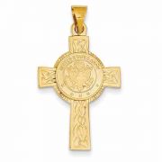 US Army Cross Pendant in 14K Gold
