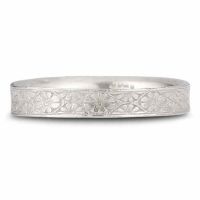 Victorian Handmade Floral Wedding Band in .925 Sterling Silver