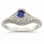 Vintage Art Deco Sapphire Ring