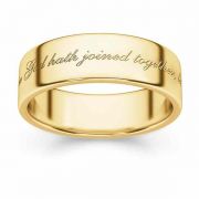 What God Hath Joined Together Gold Wedding Band