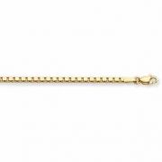 Women's 14K Gold Box Chain Bracelet (4mm)