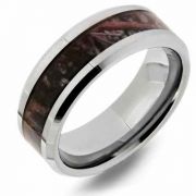 Woodlands Camo Tungsten Wedding Band Ring