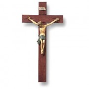 10 inch Tomaso Ornate Wood & Resin Crucifix
