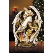 15in. Angel w/Nativity Scene 15in. Angel w/Nativity Scene