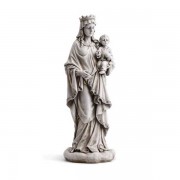 18.5in. Mary Queen of Heaven w/Child Garden Resin Statue