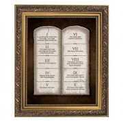 The Ten Commandments Gold Tone Framed Print (79-221)