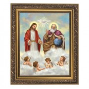 Holy Trinity Gold Tone Framed Print