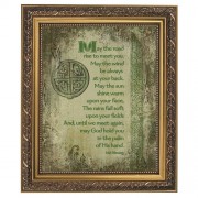 Irish Blessing Gold Tone Framed Print