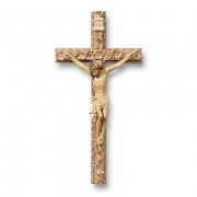 8 inch Tomaso Ornate Wood w/Resin Crucifix 8 inch Tomaso Ornate Wood w/Resin Crucifix