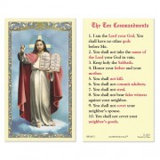 25-pk The Ten Commandments Laminated Holy Prayer Card - 25/pk 25-pk The Ten Commandments Laminated Holy Prayer Card - 25/pk
