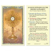 25-pk Eucharistic Adoration of the Blessed Sacrament Laminated Holy Prayer Card - 25/pk 25-pk Eucharistic Adoration of the Blessed Sacrament Laminated Holy Prayer Card - 25/pk