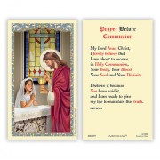 25-pk First Communion Girl Holy Prayer Card - 25/pk 25-pk First Communion Girl Holy Prayer Card - 25/pk
