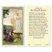 25-pk Our Lady of Fatima Laminated Holy Prayer Card - 25/pk
