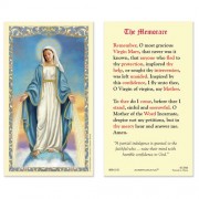 25-pk Our Lady of Grace - The Memorare Laminated Holy Prayer Card - 25/pk