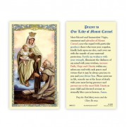 25-pk Our Lady of Mount Carmel Laminated Holy Prayer Card - 25/pk