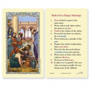 25-pk Wedding at Cana (Rules for a Happy Marriage) Laminated Holy Prayer Card - 25/pk 25-pk Wedding at Cana (Rules for a Happy Marriage) Laminated Holy Prayer Card - 25/pk
