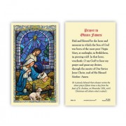 25-pk Nativity Prayer to Obtain Favors Laminated Holy Prayer Card - 25/pk