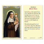25-pk Saint Clare of Assisi Laminated Holy Prayer Card - 25/pk 25-pk Saint Clare of Assisi Laminated Holy Prayer Card - 25/pk