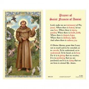 25-pk Saint Francis of Assisi Laminated Holy Prayer Card - 25/pk