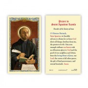 25-pk Saint Ignatius Loyola Laminated Holy Prayer Card - 25/pk