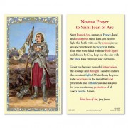 25-pk Saint Joan of Arc Laminated Holy Prayer Card - 25/pk