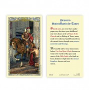 25-pk Saint Martin of Tours Laminated Holy Prayer Card - 25/pk