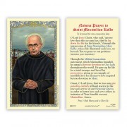 25-pk Saint Maximilian Kolbe Prayer Laminated Holy Prayer Card - 25/pk